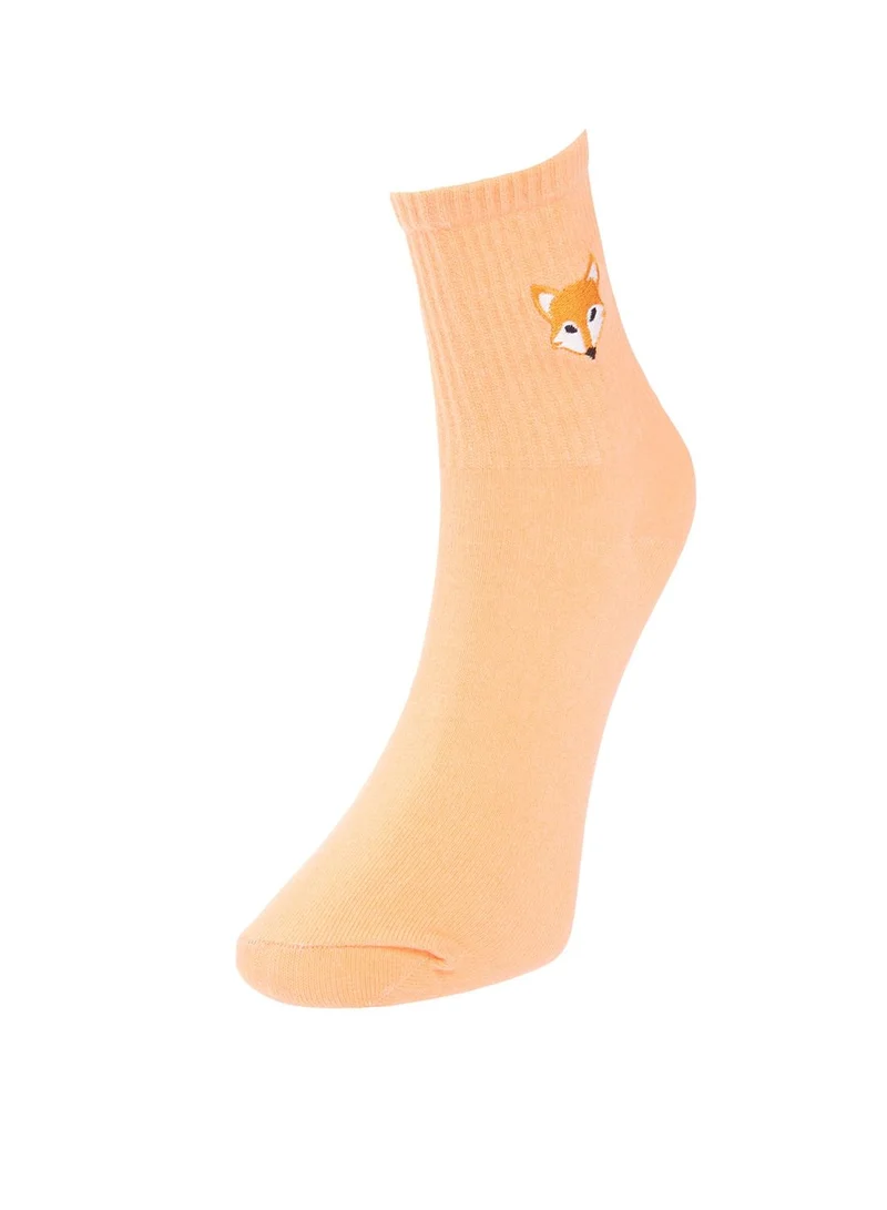 trendyol 5 Pack Assorted Embroidered Socks