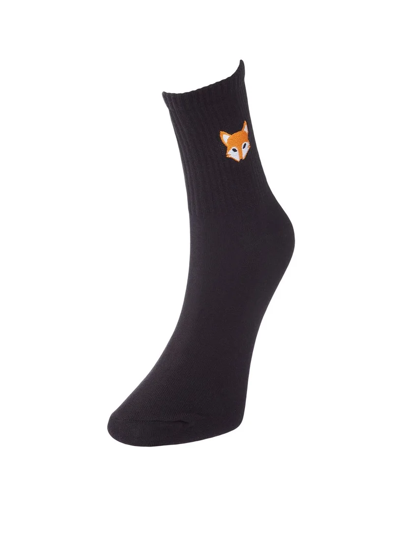trendyol 5 Pack Assorted Embroidered Socks
