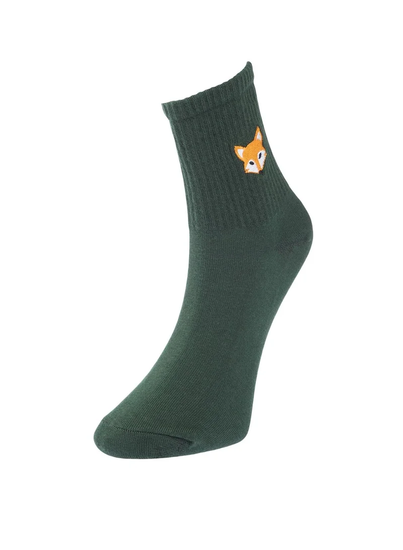 trendyol 5 Pack Assorted Embroidered Socks