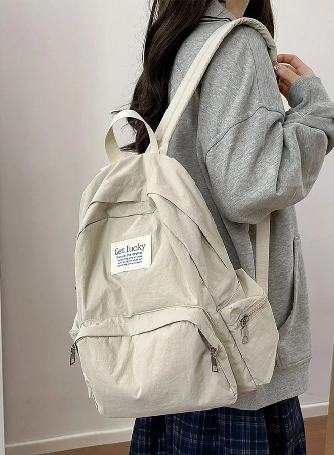 تايك تو شنطة ظهر سادة بسحاب للإغلاق