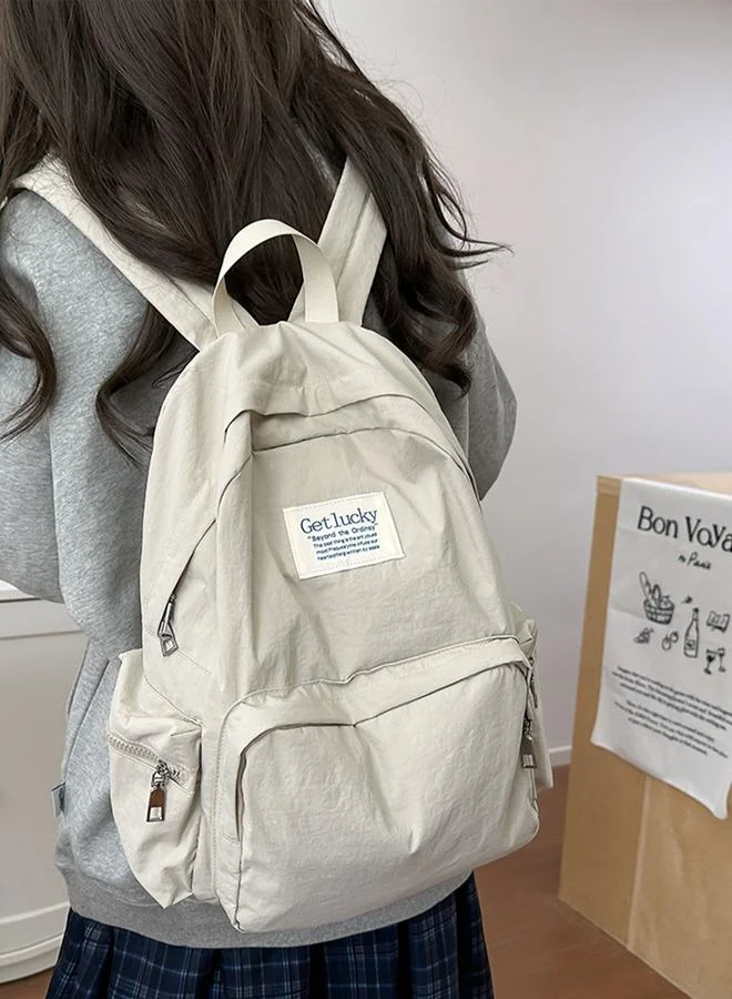 تايك تو شنطة ظهر سادة بسحاب للإغلاق