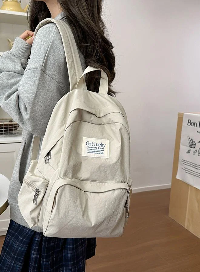 تايك تو شنطة ظهر سادة بسحاب للإغلاق