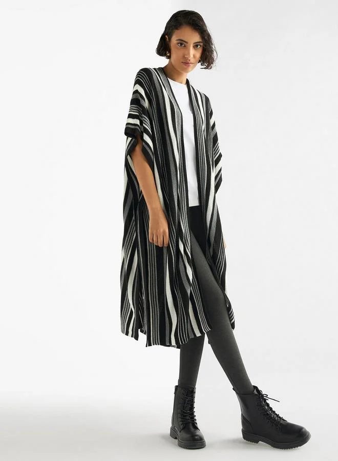 سبلاش فيڤ كارديجان طويل مقلّم مفتوح من الأمام