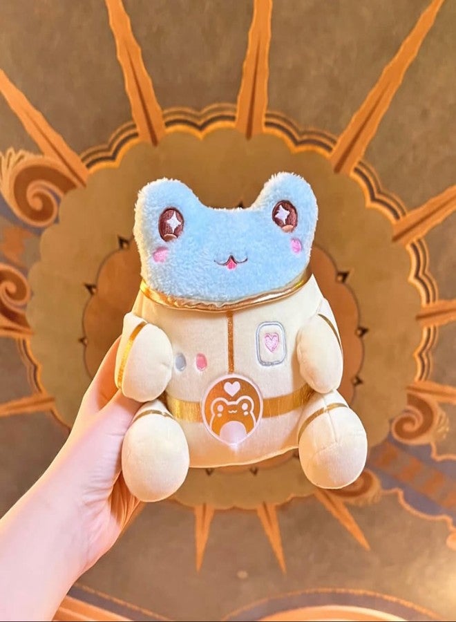 Cuddle Barn PlushGoals - Lil Series Astronaut Wawa Blue Kawaii Cute Soft Frog Plush Toy, 6 inches - Image 3