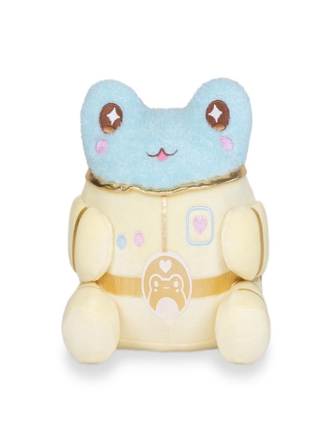 Cuddle Barn PlushGoals - Lil Series Astronaut Wawa Blue Kawaii Cute Soft Frog Plush Toy, 6 inches - Image 1