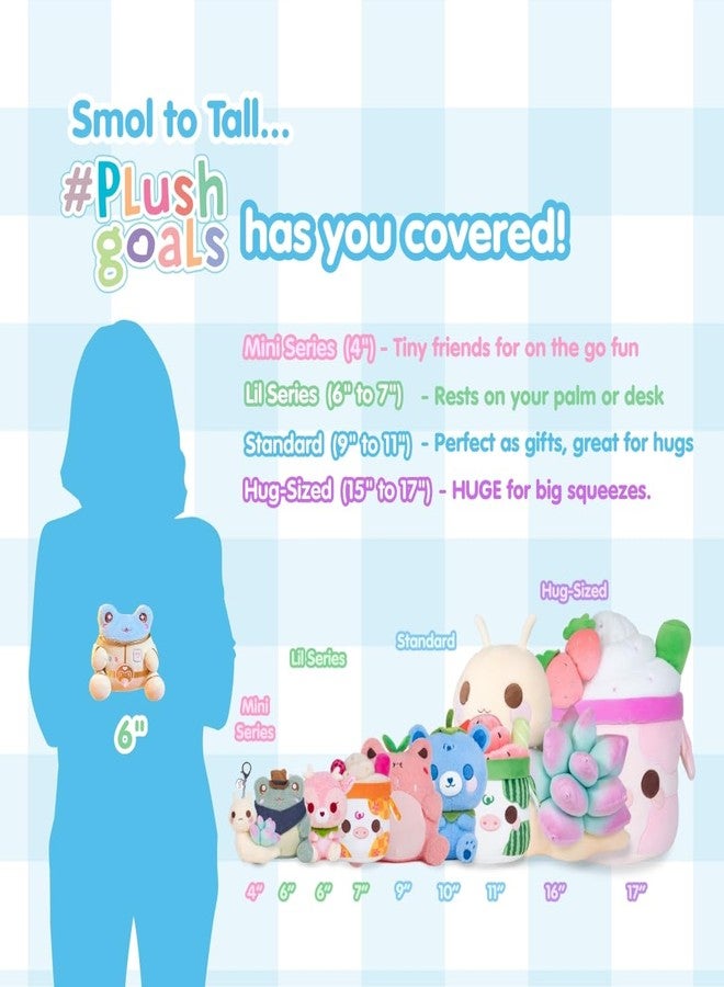 Cuddle Barn PlushGoals - Lil Series Astronaut Wawa Blue Kawaii Cute Soft Frog Plush Toy, 6 inches - Image 4