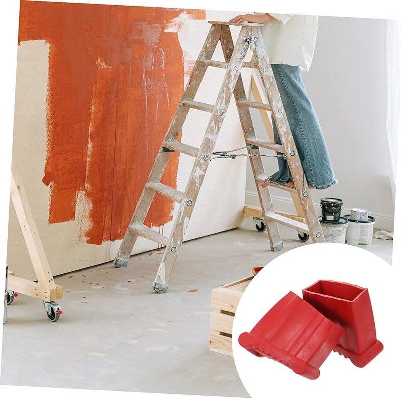 Ladder Stabilizer Feet Rubber Cover Floor Protector Elevator Boots Non Slip - Image 5