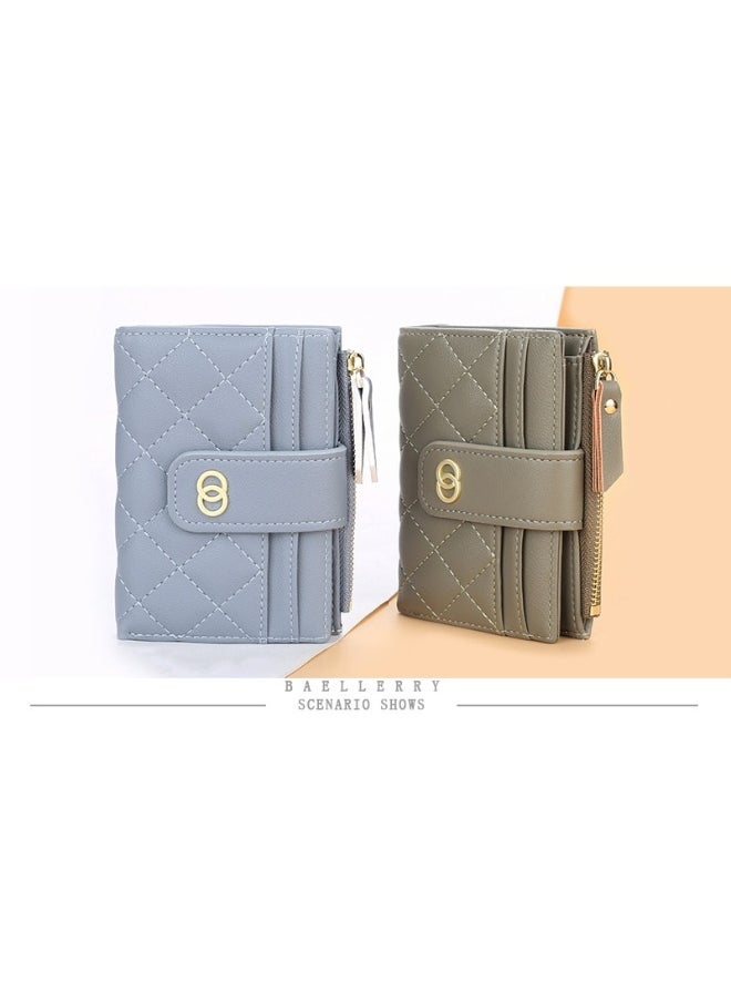 baellerry Women's Short Purse Zipper Small Wallet Korean Driver's License Bag Vertical Coin Purse Woman  - Image 2