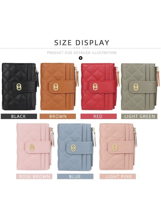 baellerry Women's Short Purse Zipper Small Wallet Korean Driver's License Bag Vertical Coin Purse Woman  - Image 4