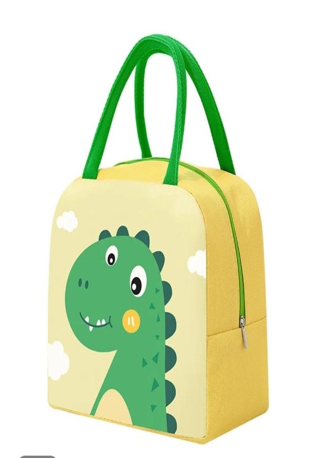 Flywind Cute Cartoon Animal Pattern Waterproof Large Capacity Lunch Box Bag for Women -Blue (Pink Green, 2) - Image 2