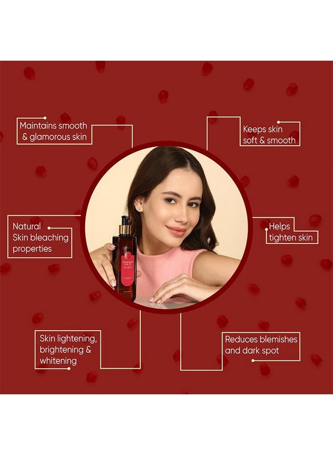 Omeo Pomegranate Body Oil for Winter- Moisturization, Nourishing & Hydrating Skin Care with Pure Pomegranate Extract, Almond Oil,100% Organic and Natural Skin Care for Soft & Smooth Skin, 200ml - Image 3