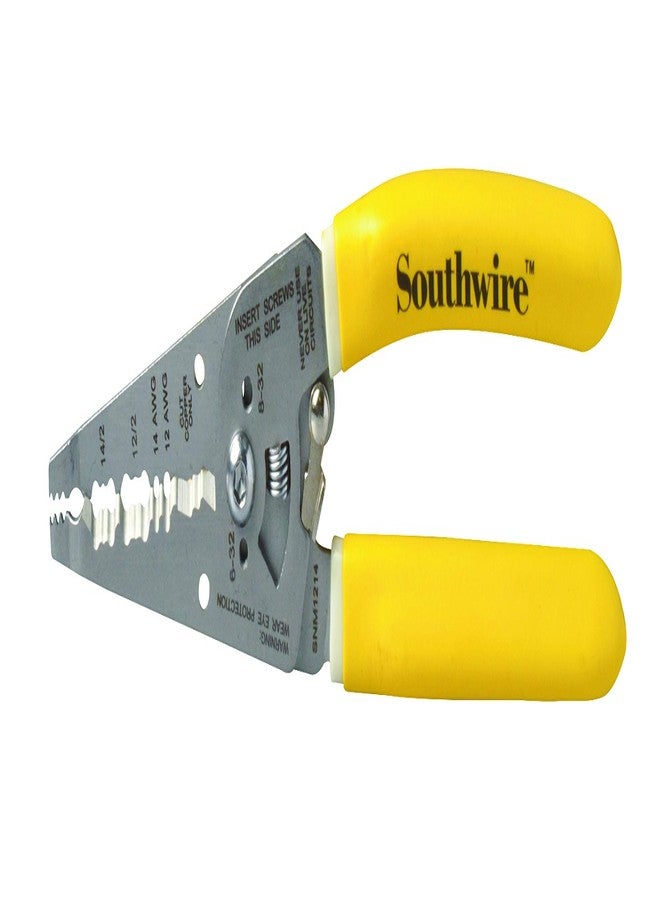 ساوث واير أداة تجريد/قطع أسلاك الكابلات من Southwire شديدة التحمل NM-B Romex بمقابض مريحة 12 AWG -14 AWG، مقاومة للصدأ - Image 1