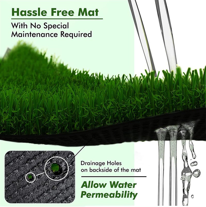 FRESH FROM LOOM 45 mm Artificial Green Grass Carpet | High Density Premium Lawn Turf | Indoor & Outdoor Use | Washable, Dust & Waterproof Mats | Skin Friendly (Size - 1.5 x 5 feet) - Image 4