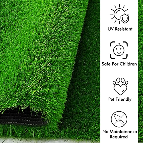 FRESH FROM LOOM 45 mm Artificial Green Grass Carpet | High Density Premium Lawn Turf | Indoor & Outdoor Use | Washable, Dust & Waterproof Mats | Skin Friendly (Size - 1.5 x 5 feet) - Image 2