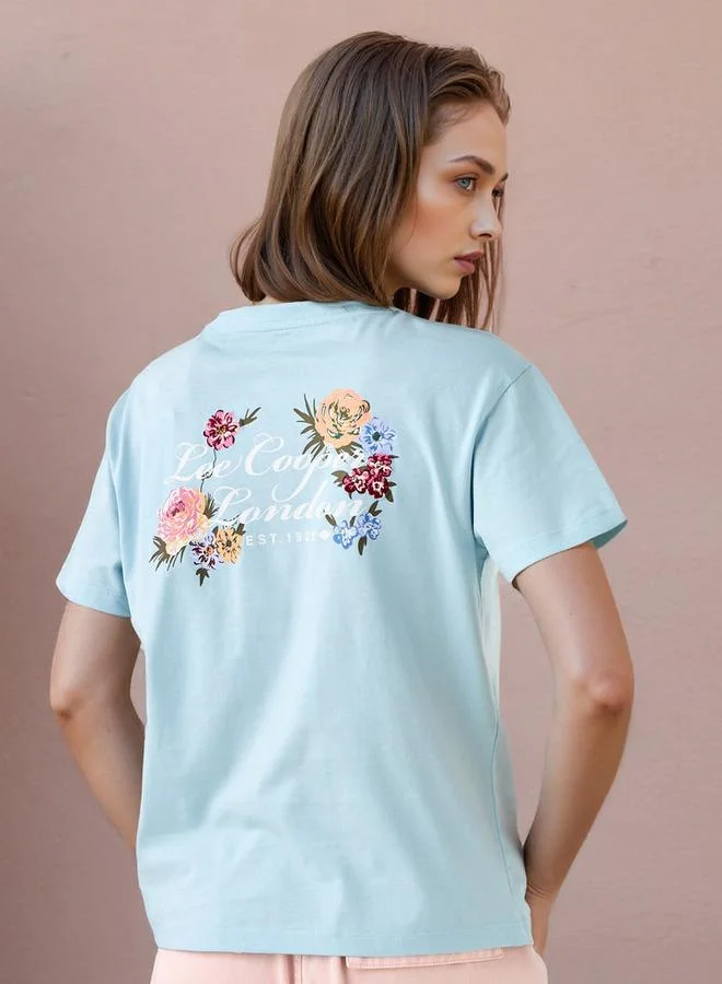 Lee Cooper Lee Cooper Graphic Print T-shirt with Crew Neck
