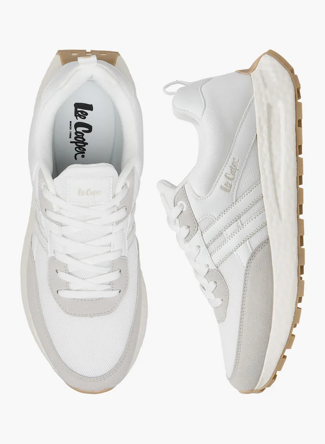 Lee Cooper Mens' Panelled Lace-Up Sneakers