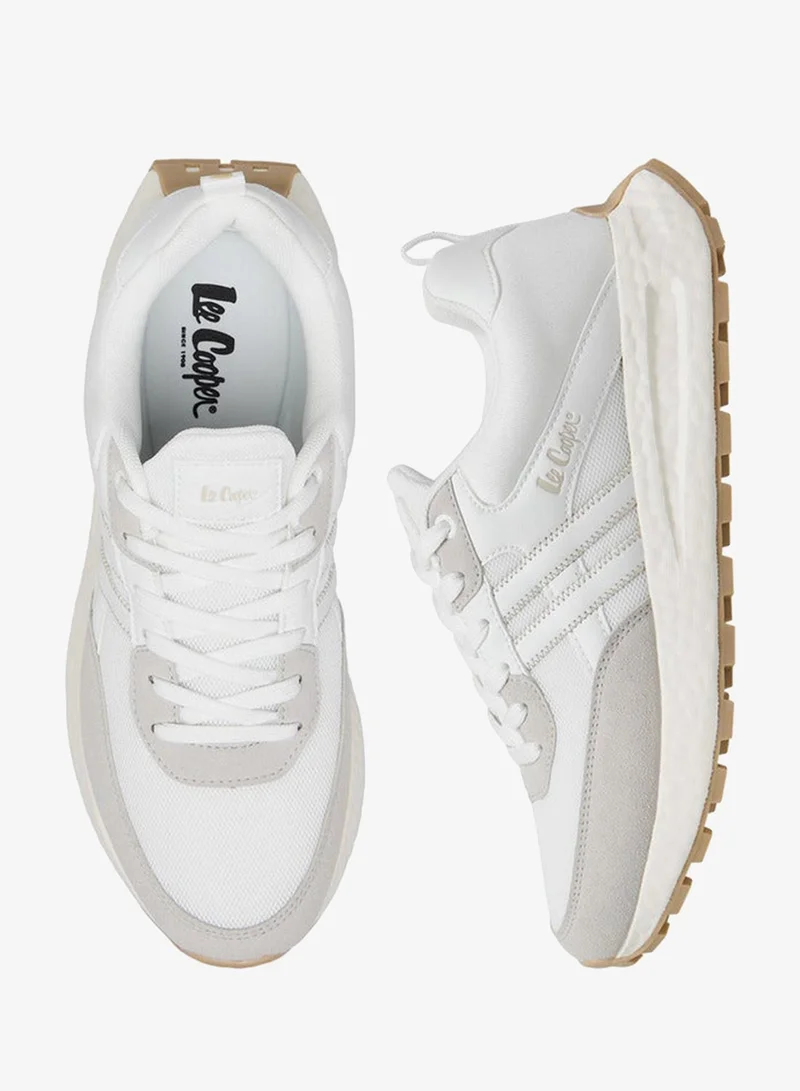 لي كوبر أحذية رياضية رجالية برباط وتفاصيل شبكية