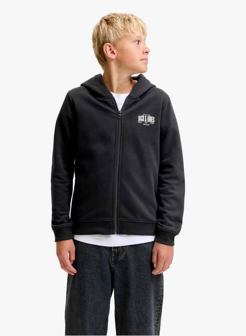 جاك وجونز جونيور Youth  Zip Throue Hoodie