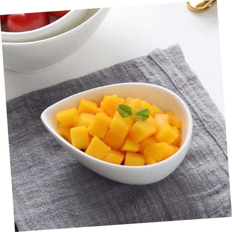 6 Piece Drop Shape Heat Resistant Ceramic Bowls for Baking Serving Snacks and Desserts - Image 5