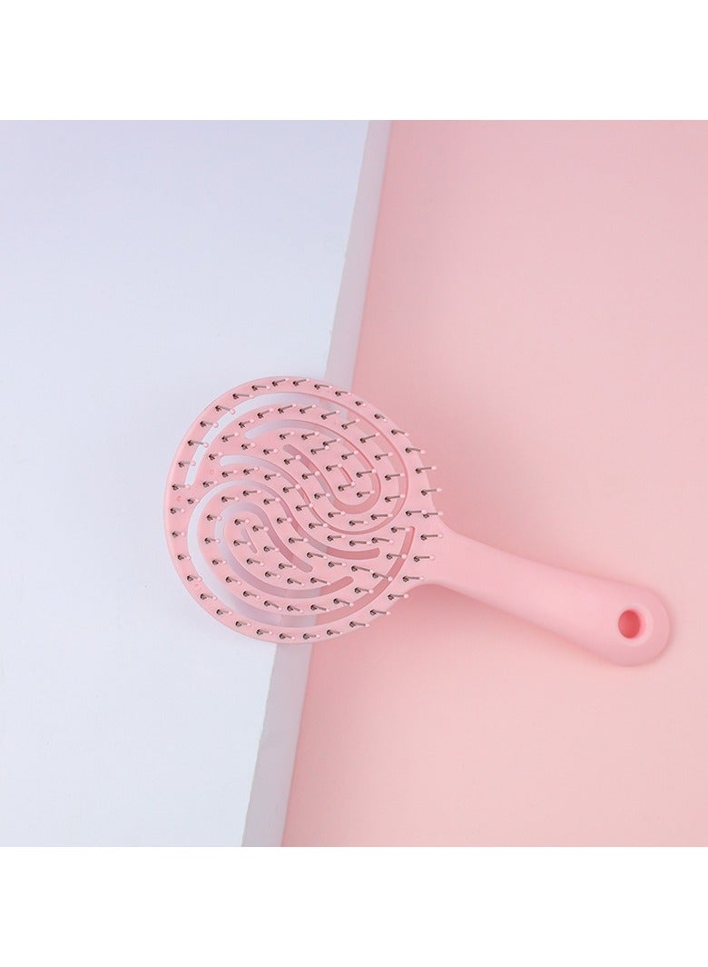 ORiTi Round Hollow Out Hair Comb Massage Hair Brush Anti Static Hair Brush For Wet Or Dry Hair - Image 1