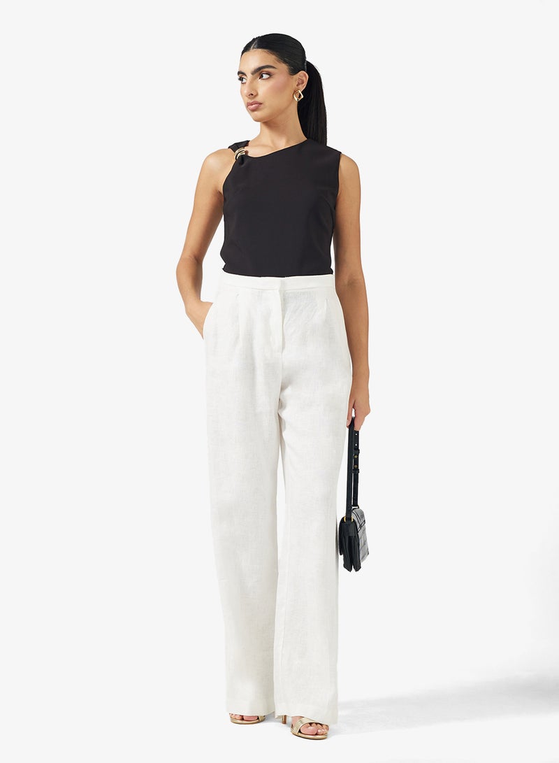 ايلا بلوزة بلا أكمام بياقة غير متماثلة - Image 4