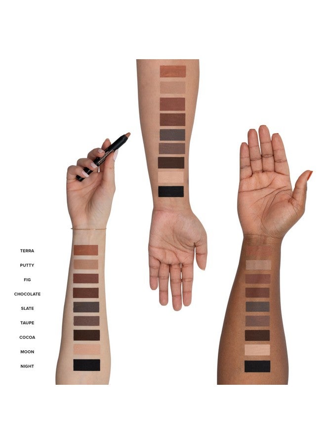 Nudestix Magnetic Matte Eye Color Pencil, Eyeshadow + Eyeliner + Eyelid Primer, Cream Makeup Stick, Long Lasting, Waterproof, Shade: Night - Image 4