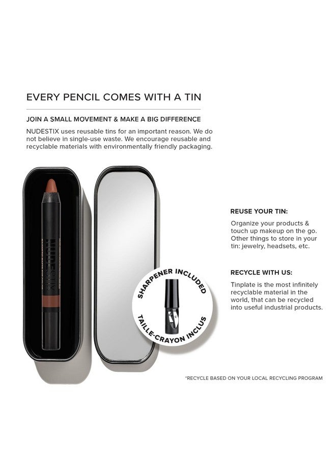 Nudestix Magnetic Matte Eye Color Pencil, Eyeshadow + Eyeliner + Eyelid Primer, Cream Makeup Stick, Long Lasting, Waterproof, Shade: Night - Image 5