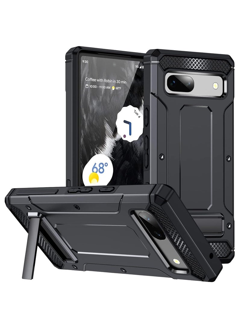 AROAQ Rugged Armor Heavy Duty Back Cover Compatible for Google Pixel 7 Military Drop Tested Hybrid with Kickstand Case - Image 1