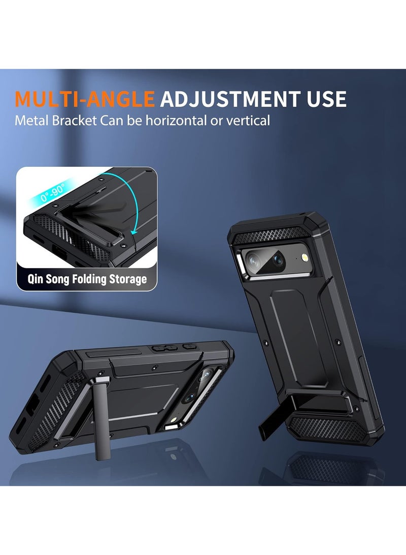 AROAQ Rugged Armor Heavy Duty Back Cover Compatible for Google Pixel 7 Military Drop Tested Hybrid with Kickstand Case - Image 2