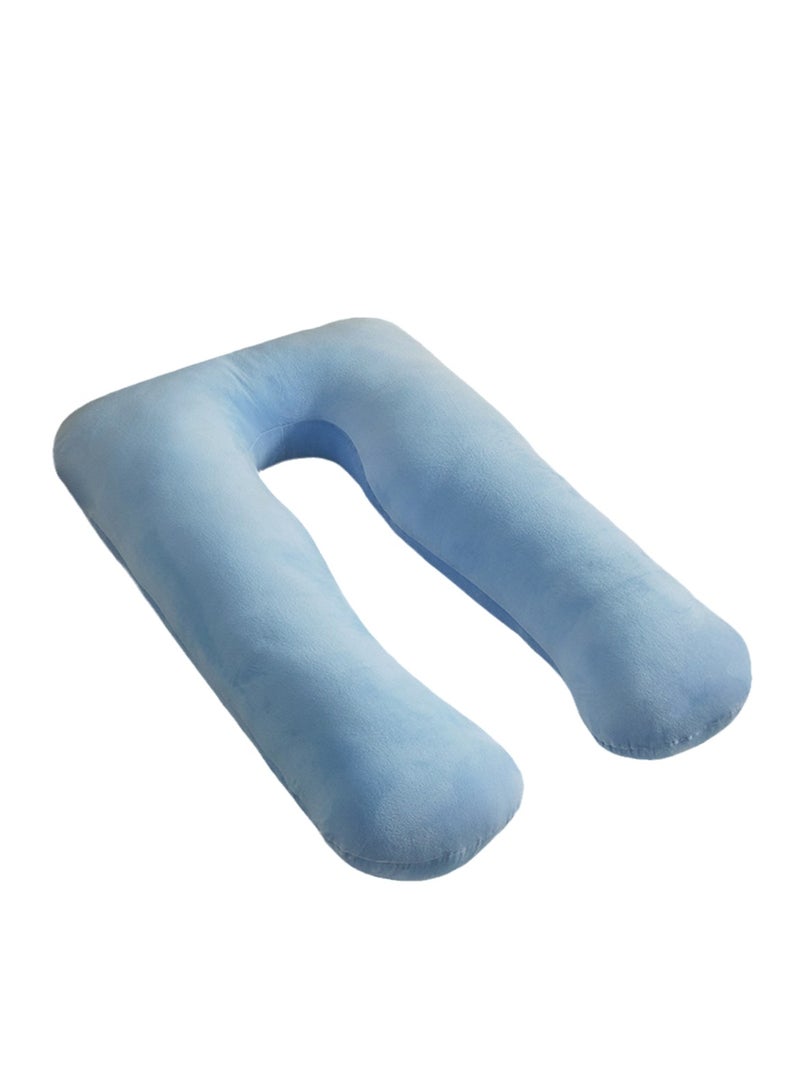 Multifunctional maternity pillow side sleeper pillow pure cotton removable and washable U-shaped nap pillow cushion - Image 1