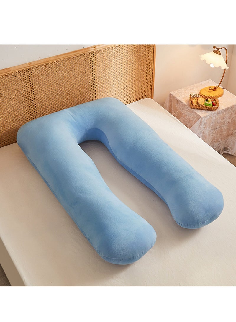 Multifunctional maternity pillow side sleeper pillow pure cotton removable and washable U-shaped nap pillow cushion - Image 2