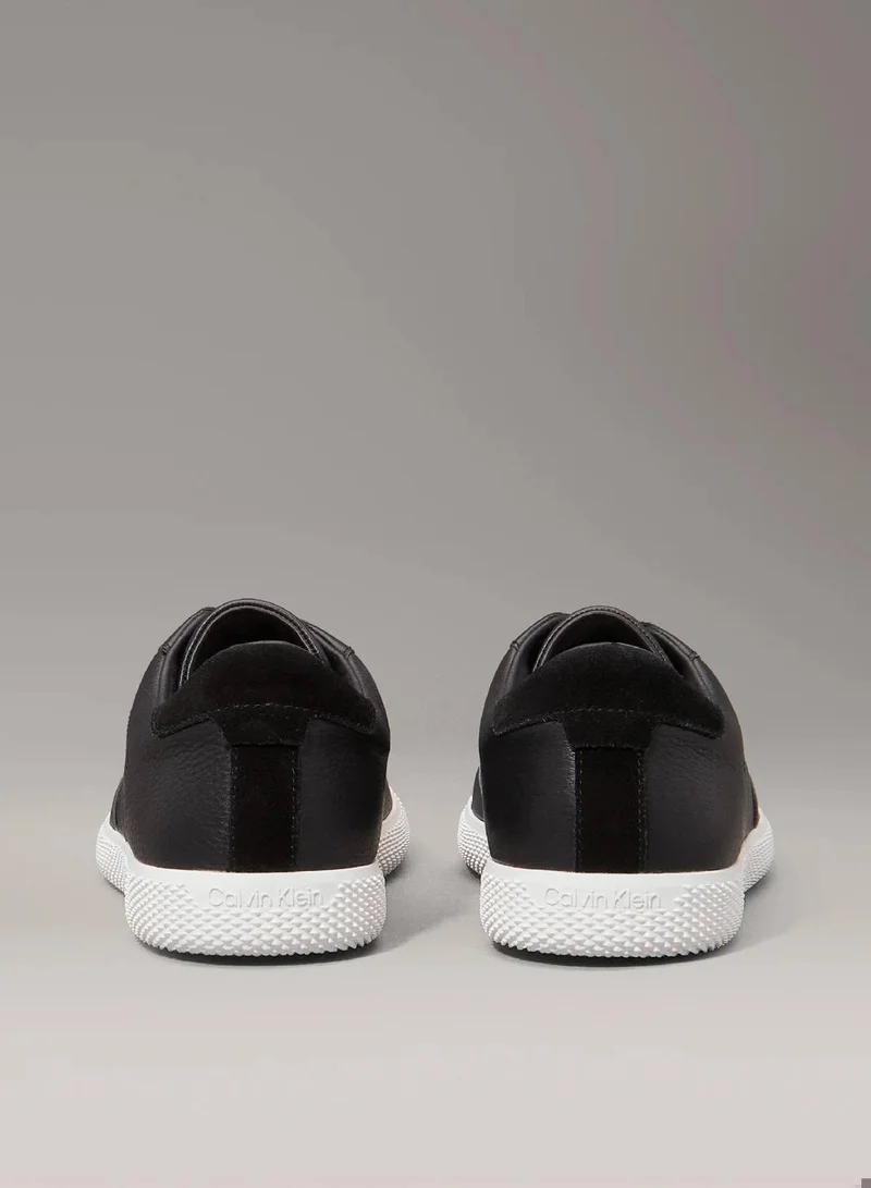 Calvin Klein Ck Black Leather Trainers for Men | Best Price UAE