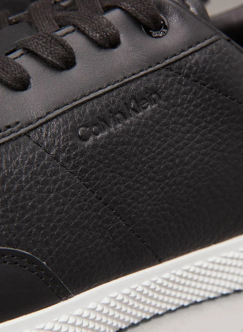 Calvin Klein Ck Black Leather Trainers for Men | Best Price UAE