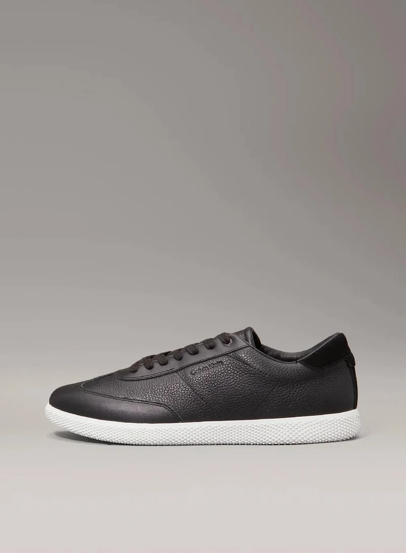 Calvin Klein Ck Black Leather Trainers for Men | Best Price UAE