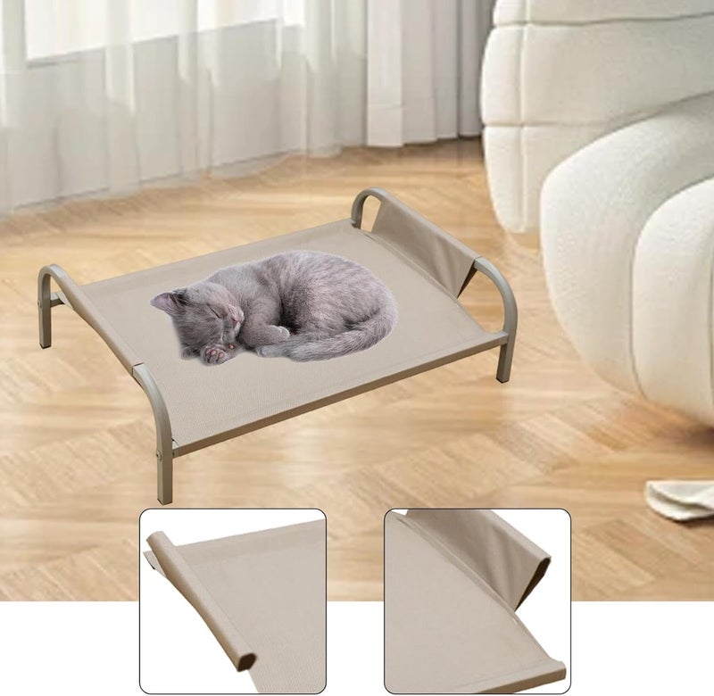 Dog Bed Cover Bed Replacement Accessories Portable Oxford Cloth Removable Washable Easy Maintenance Suitable for Indoor Outdoor, Gray M - Image 4