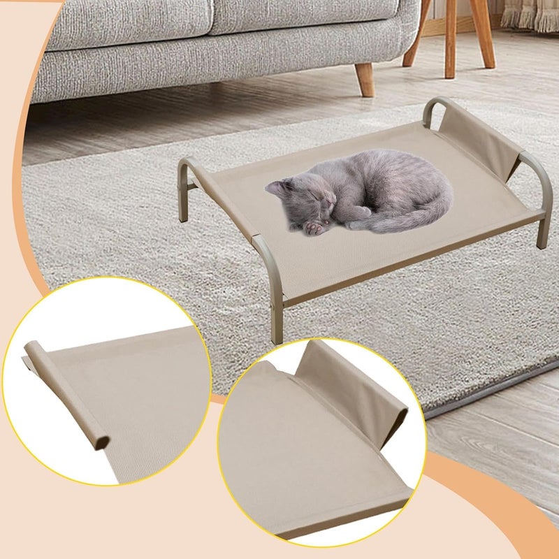 Dog Bed Cover Bed Replacement Accessories Portable Oxford Cloth Removable Washable Easy Maintenance Suitable for Indoor Outdoor, Gray M - Image 5