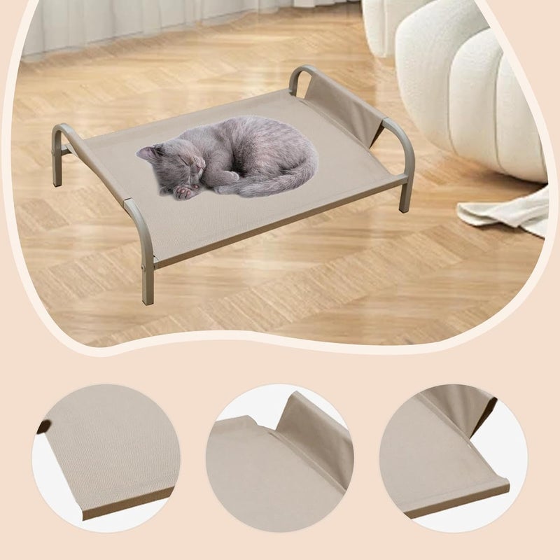 Dog Bed Cover Bed Replacement Accessories Portable Oxford Cloth Removable Washable Easy Maintenance Suitable for Indoor Outdoor, Gray M - Image 3