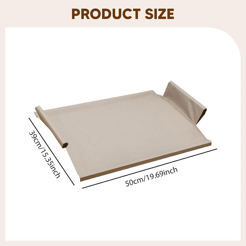 Dog Bed Cover Bed Replacement Accessories Portable Oxford Cloth Removable Washable Easy Maintenance Suitable for Indoor Outdoor, Gray M - Image 2