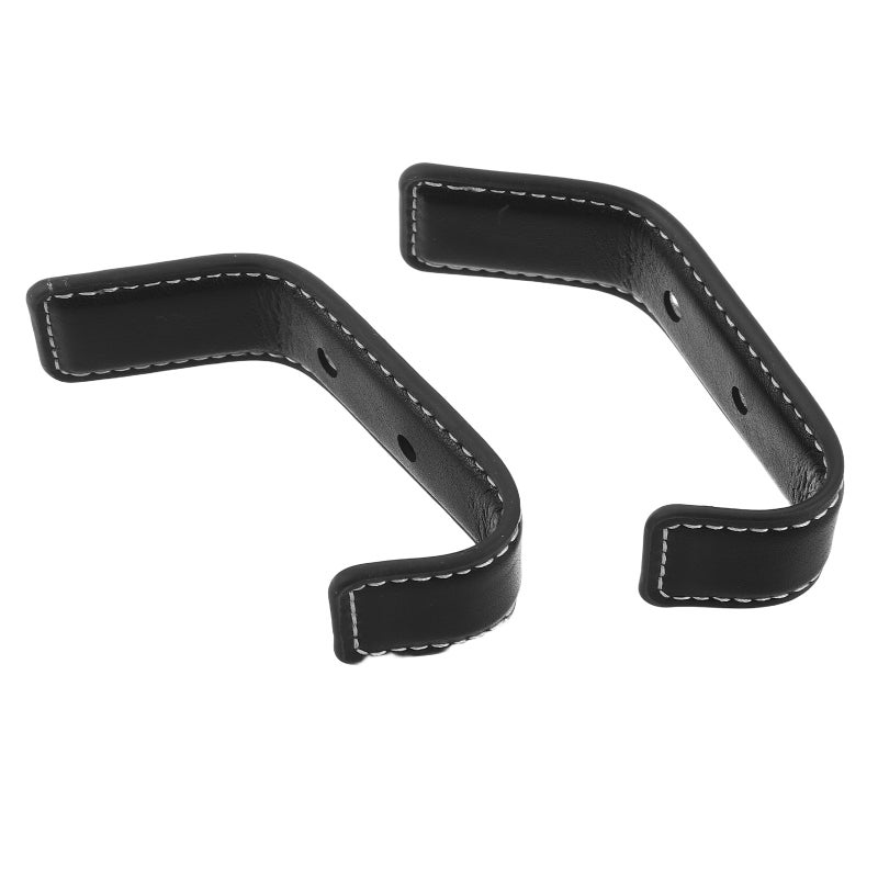 2pcs Pu Leather Coat Hooks: Hanger Rack Wall Mounted For Hanging Hats Scarves Keys - Vintage Towel Hook Rustic Clothes Hanger For Entryway Bedroom Living Room - Image 3