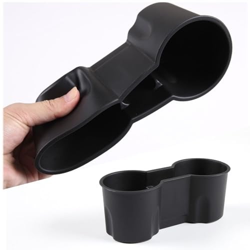 Hudiriy Car Cup Holder Insert Compatible with Cadillac XT5 XT6 CT4 2020-2024 TPE Removable Center Console Cup Holder Storage Box Interior Accessories - Image 4
