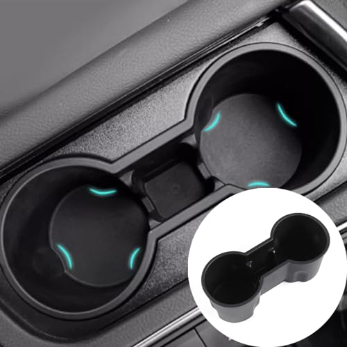 Hudiriy Car Cup Holder Insert Compatible with Cadillac XT5 XT6 CT4 2020-2024 TPE Removable Center Console Cup Holder Storage Box Interior Accessories - Image 1