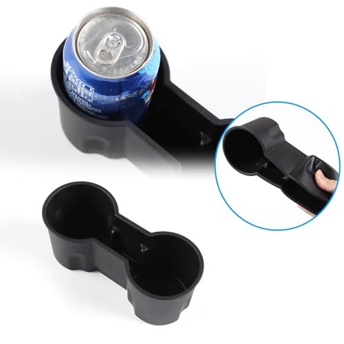 Hudiriy Car Cup Holder Insert Compatible with Cadillac XT5 XT6 CT4 2020-2024 TPE Removable Center Console Cup Holder Storage Box Interior Accessories - Image 2