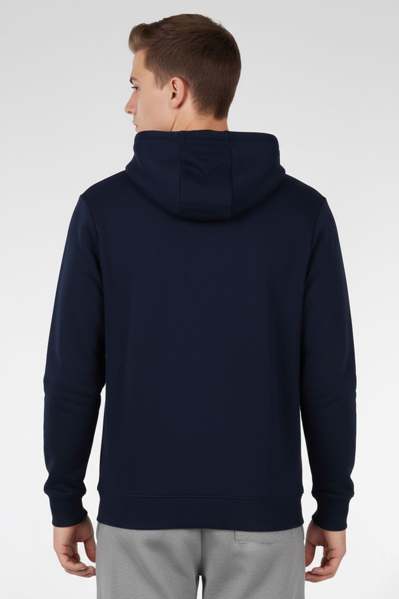 Reebok Men Sportswear Fit Long Sleeve Outdoor Hoodie, Navy Blue - Image 4