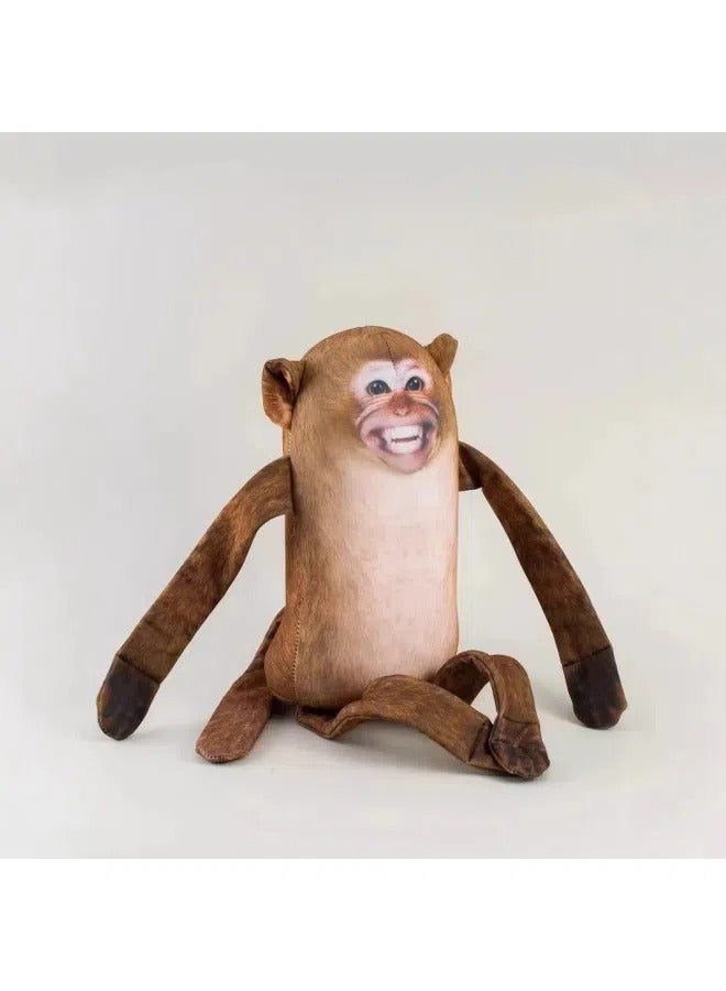 general Monkey pillow plush doll hand puppet spoof pendant cute monkey plush toy the best gift for family and friends - Image 1