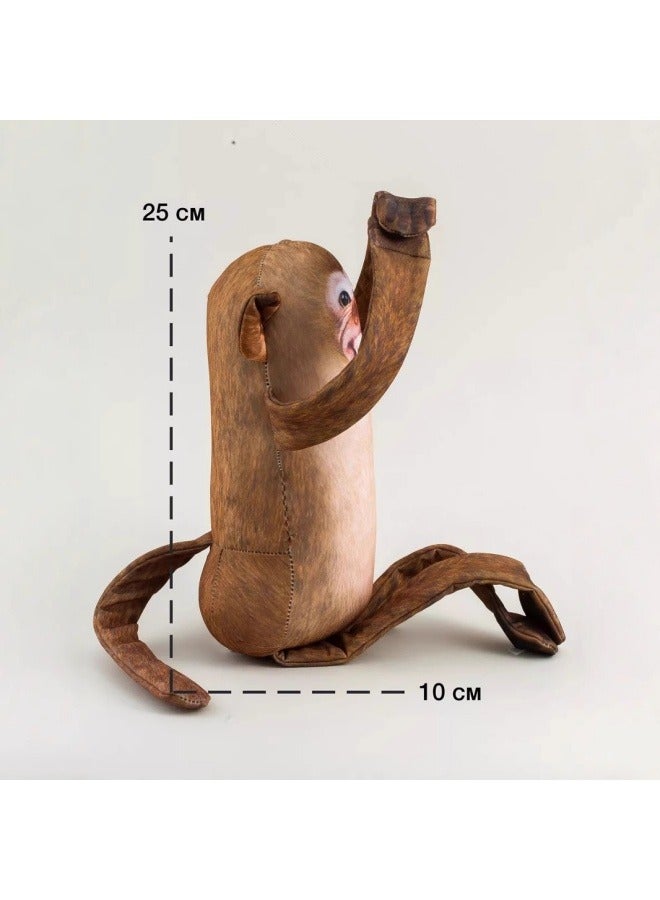 general Monkey pillow plush doll hand puppet spoof pendant cute monkey plush toy the best gift for family and friends - Image 4