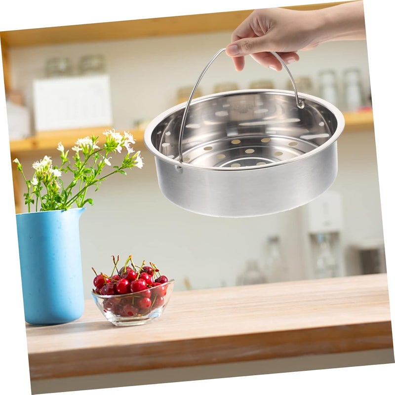 Stainless Steel Electric Cooker Steamer Basket Stackable Steamer Insert for Rice Cookers Reusable Food Steaming Rack for Vegetables and Seafood Convenient Kitchen Accessory - Image 4