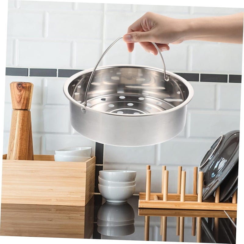 Stainless Steel Electric Cooker Steamer Basket Stackable Steamer Insert for Rice Cookers Reusable Food Steaming Rack for Vegetables and Seafood Convenient Kitchen Accessory - Image 5