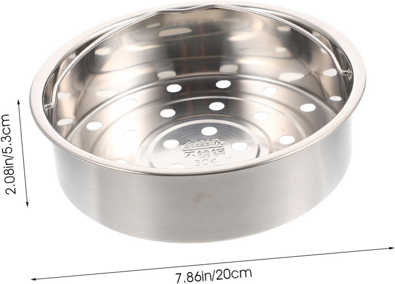 Stainless Steel Electric Cooker Steamer Basket Stackable Steamer Insert for Rice Cookers Reusable Food Steaming Rack for Vegetables and Seafood Convenient Kitchen Accessory - Image 2