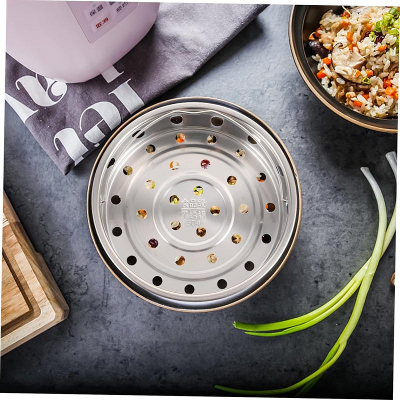 Stainless Steel Electric Cooker Steamer Basket Stackable Steamer Insert for Rice Cookers Reusable Food Steaming Rack for Vegetables and Seafood Convenient Kitchen Accessory - Image 3