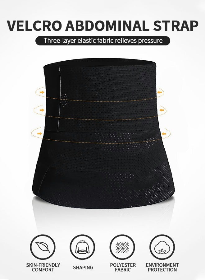 GROIC Waist Trainer for Women Waist Trimmer Lower Belly Fat Waist Wrap with Tightness Adjustable & Non-Slip Invisible Tummy Bandage Wrap Waist L - Image 3